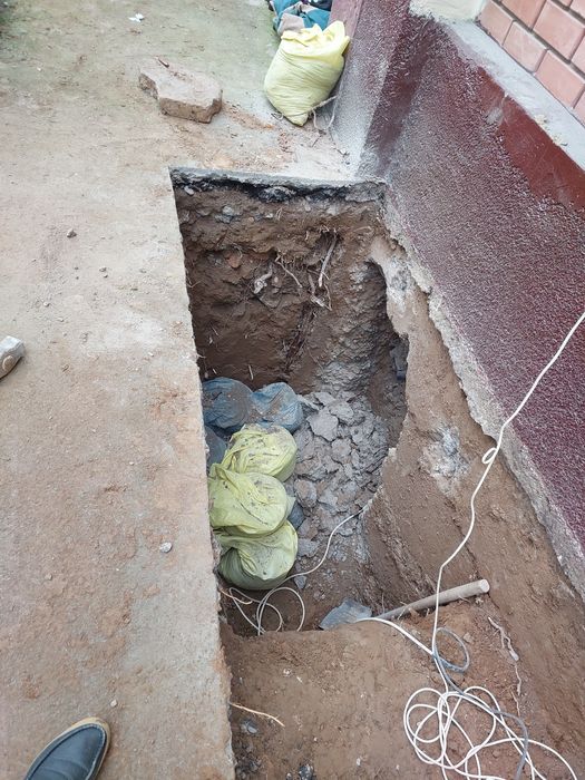 Копаем подвал делаем кладка кирпича