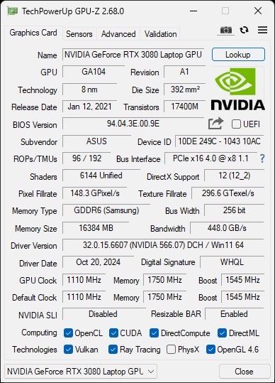Мощный игровой ноутбук Asus Rog