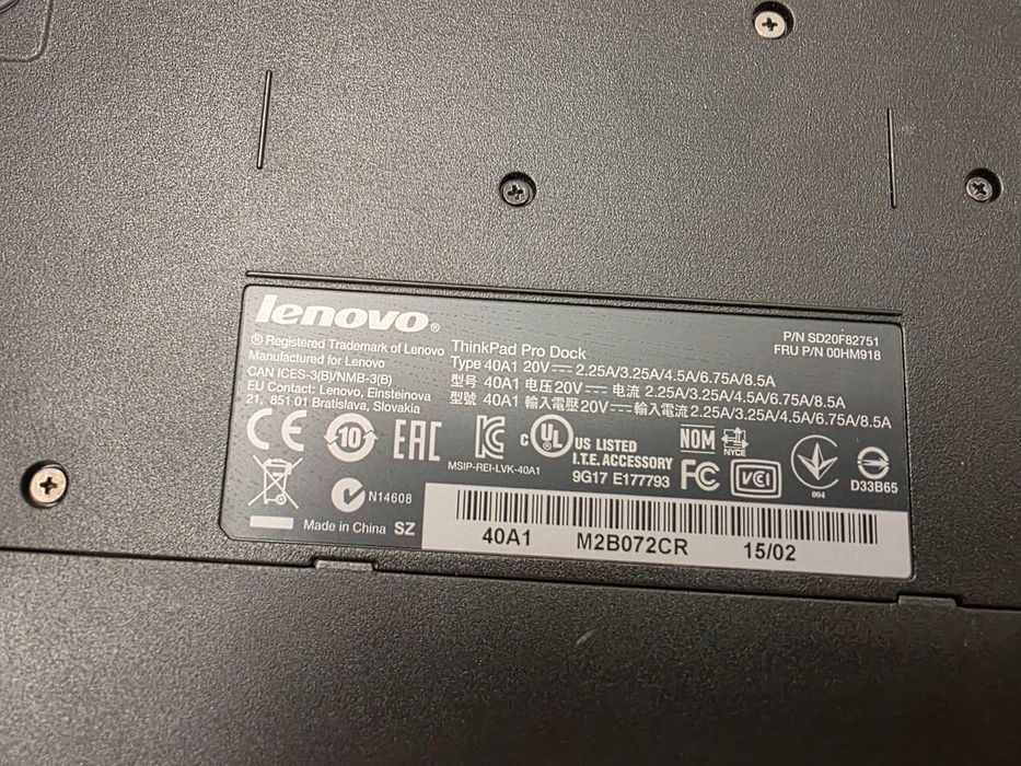Док-станция lenovo ThinkPad 40A