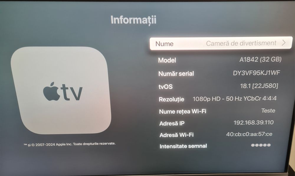 Apple TV 4K 32 GB A1842