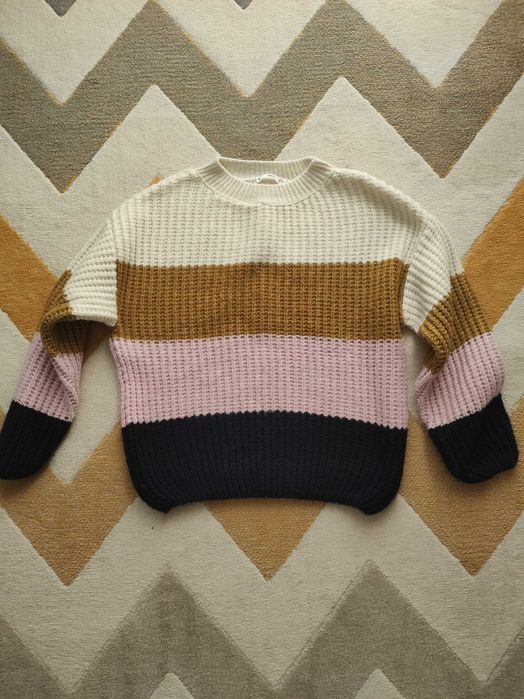 Vand bluza mango cu dungi, groasa tricotata oversized marimea S