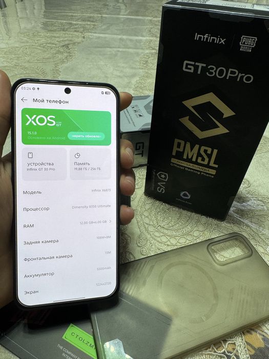Infinix gt 30 pro 24/256gb