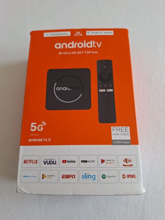 Smart Tv Box 64GB 8k dual Wi-Fi