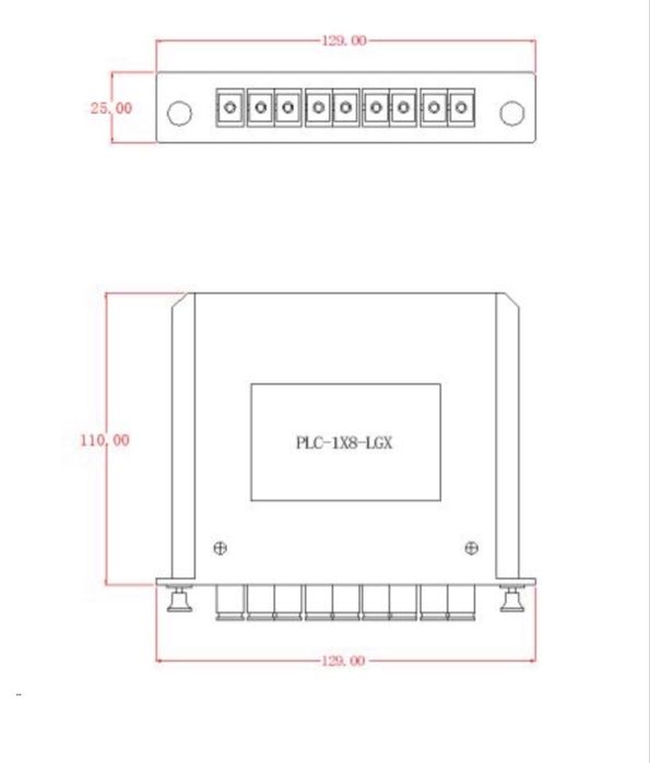 Оптический сплиттер OK-LGX-1X8-SC/APC