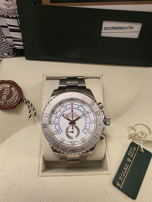 Rolex Yacht-Master II aur alb 116689