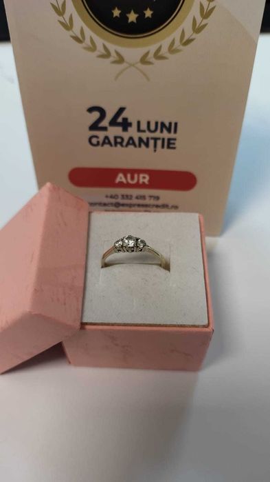 (AG 35) Inel aur alb 18K 2.14gr b.31584 / Garantie 2 ani / 1326 lei