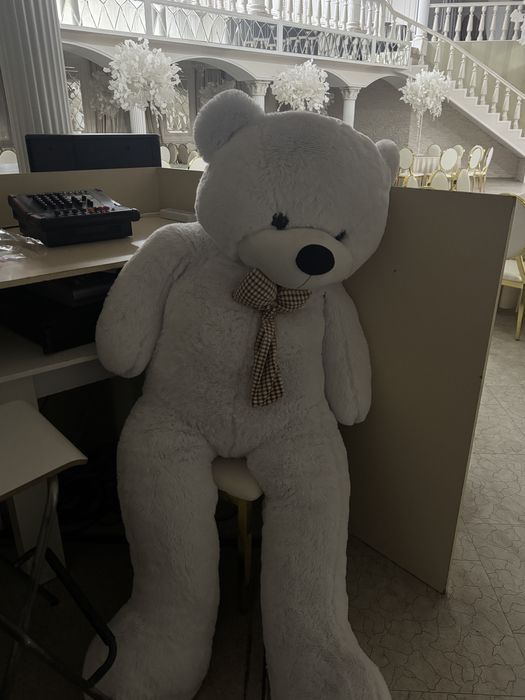 Мишка 2 метровый белый