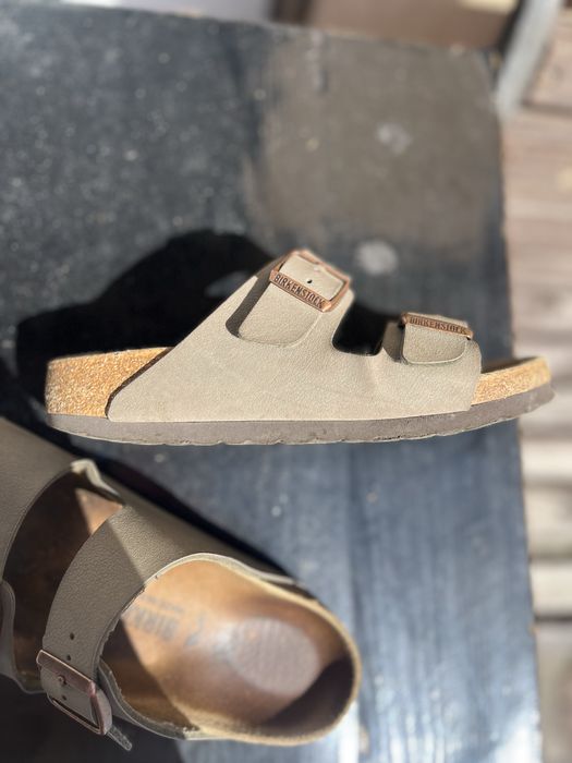 Papuci Birkenstock, mārimea 36, taupe gri, slim