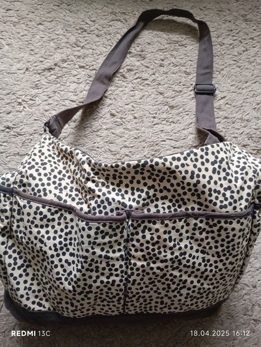 Дамска лятна голяма чанта от плат.