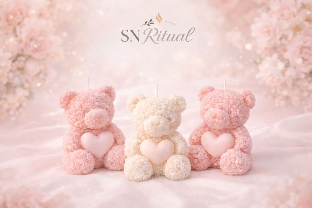 Ароматни 100% соеви свещи Мече , Чийзкейк