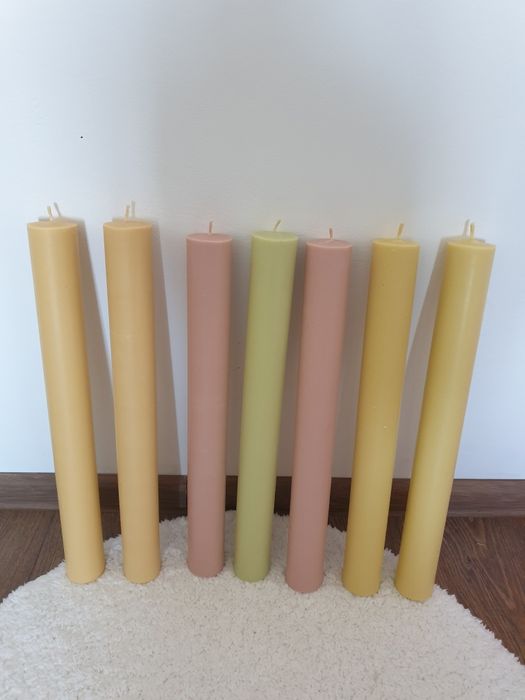 Lumanari din ceara naturala pentru Botez si Cununie.