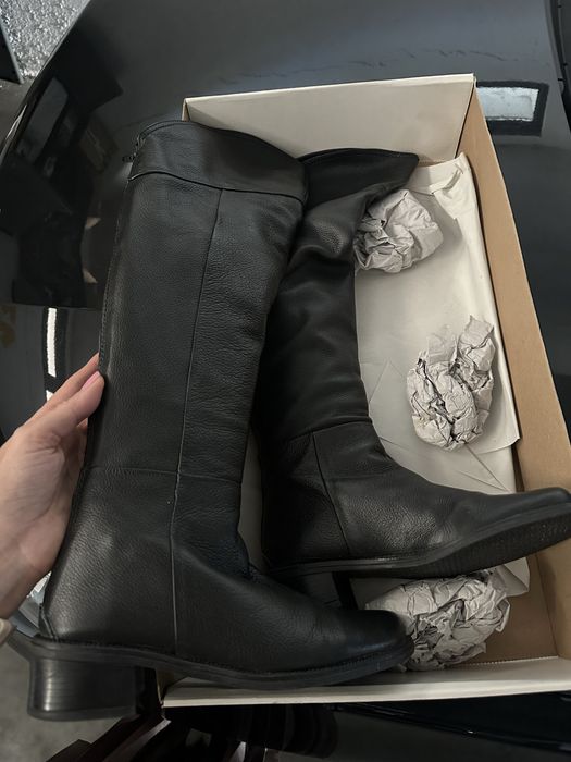 Cizme lungi, piele naturala, marime 35, nou