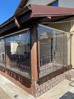 Inchidere terase si foisoare cu folie transparenta cristal PVC