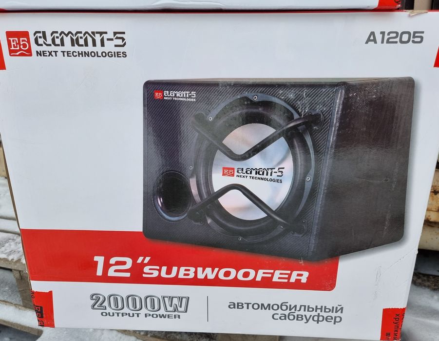 Сабвуфер 5ELEMENT A1205 буфер саб бочка саббуфер