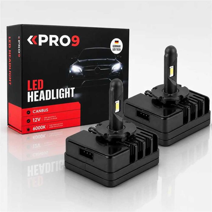 LED крушки D5S 130W 6000K 12-24V 2 години гаранция