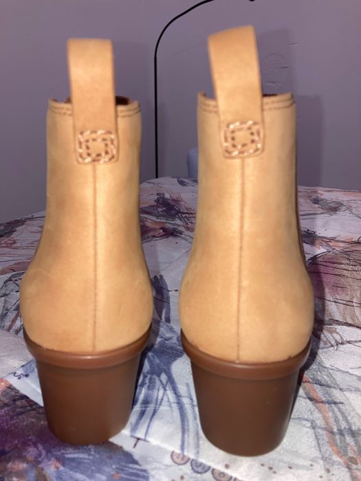 Clark’s дамски боти от набук с платформа -подметка 36,5 номер