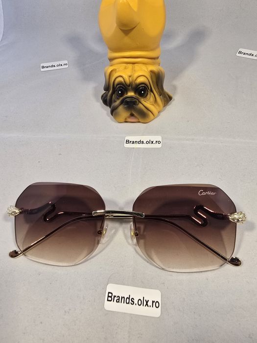 Ochelari de soare Cartier Cobra Brown, made in Italy