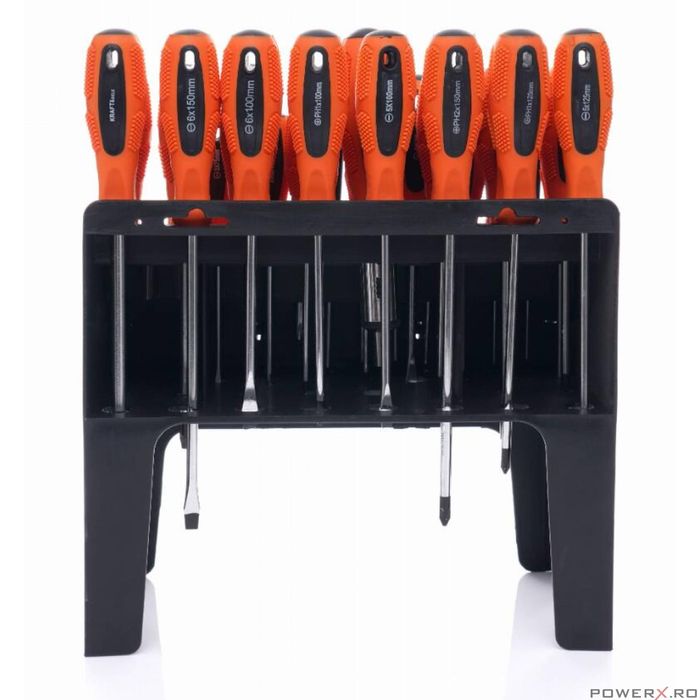 Set surubelnite si biti 100 elemente, cu suport pentru depozitare,