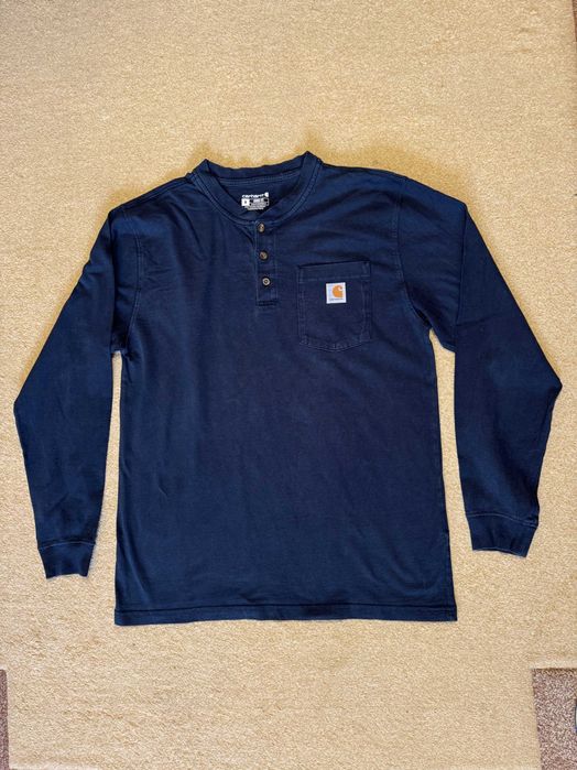 Carhartt Dearborn Loose LS Henley Shirt Very Good