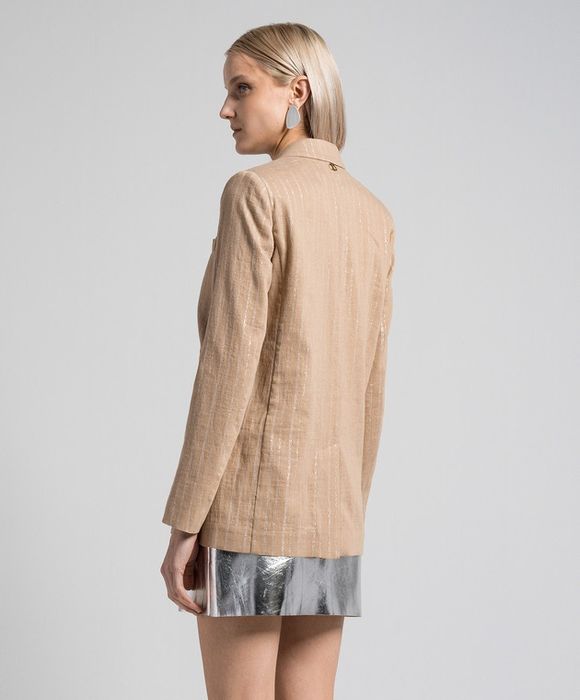 Панталон Twinset,размер  53 XL/XXL,лен и памук,ластик на кръста, нова с етикет!