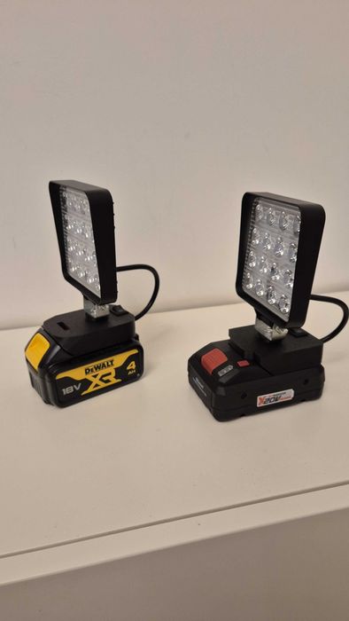 Proiector pescuit, Lanterna LED pentru baterii DeWalt 18v Parkside 20v