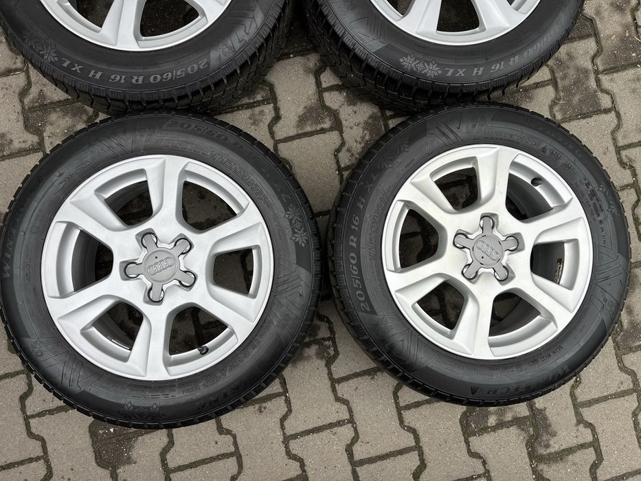 Jante aliaj 5x112mm, anvelope 205/60 R16, Audi A4 B8 B9, A6 C6