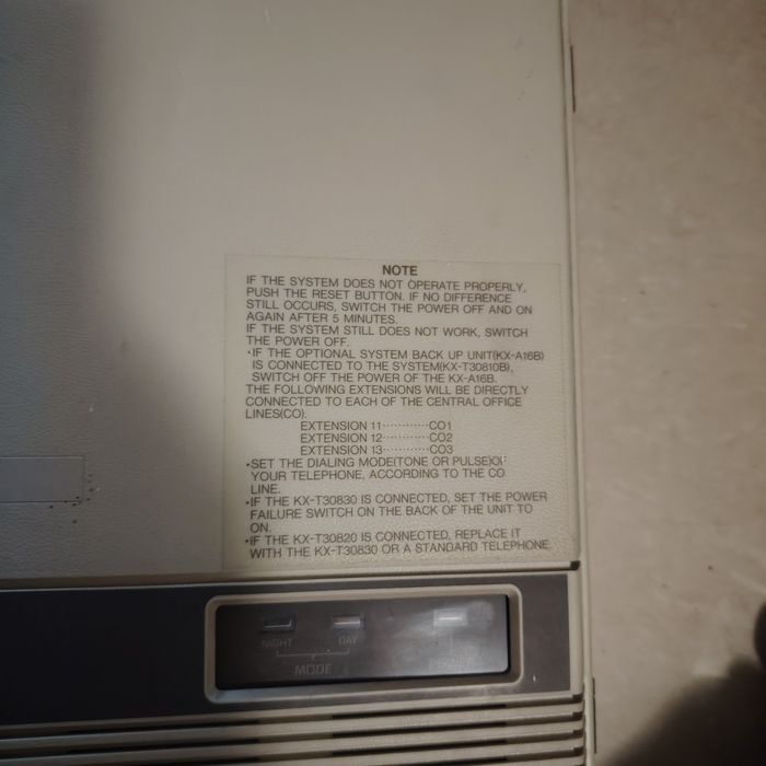 Panasonic KX-T30810 EASA-PHONE 308 — мини-АТС