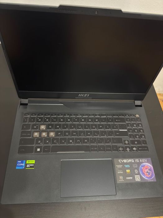 Лаптоп MSI Cyborg 15 A12VE, 15.6", Intel Core i7-12650H, 16GB, 1TB SSD