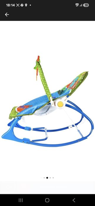 Vând balansoar pentru bebeluși – model Blue Roker (0-18 kg)