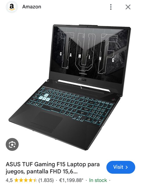 Asus tuf f15 GAMING i7 windows 11 pro