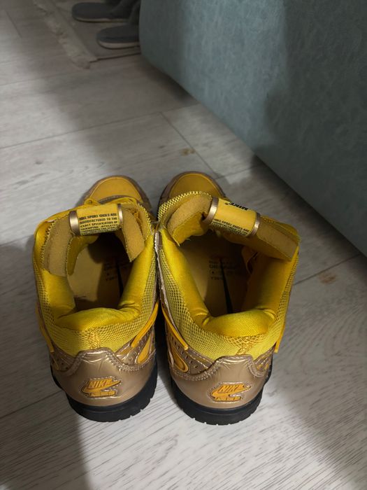 Nike rubber dunk university gold X off white
