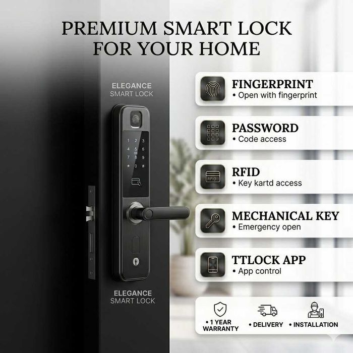 Smart quluf Умный замок установка Смарт Замки Электронный Замок
