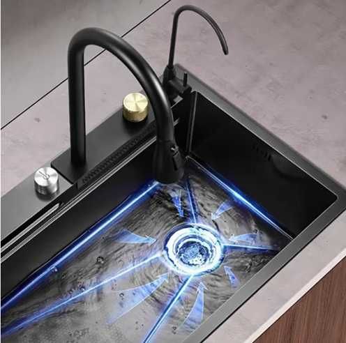 Chiuveta multifunctionala cu robinet cos placa taiat dozator spalator