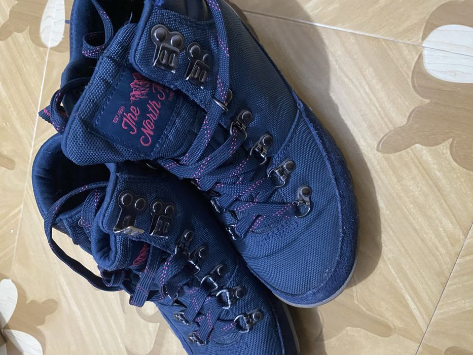 Ботинки темно синие