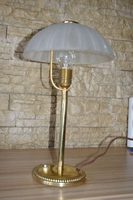 Vand lampa Art Deco din alama lustruita- deosebita