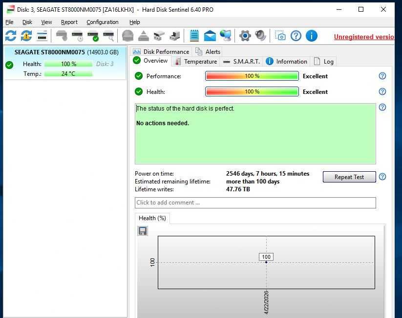 8TB SAS дискове, Seagate, Supermicro/HGST, 100% Health