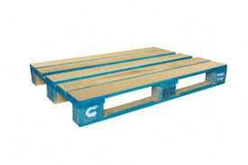 Europaleti simpli si tratati chimic , cei cu albastru