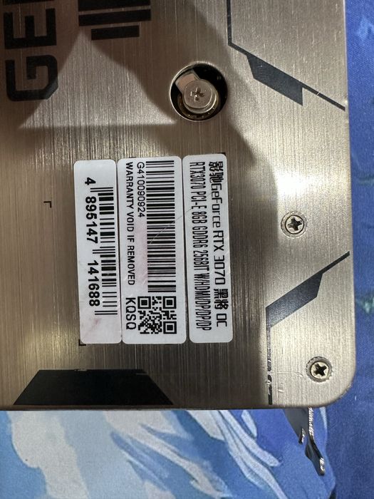 Видеокарта RTX 3070 8Gb