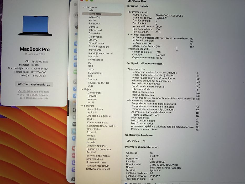 Macbock Pro 14” M3 Max 1TB 36 GB