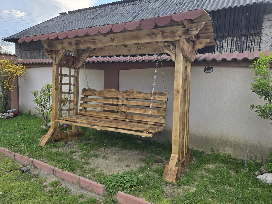 Pergola molid uscat cu acoperiș