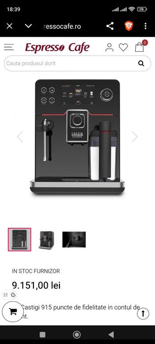 Espressor automat Gaggia Academia Glass Nou