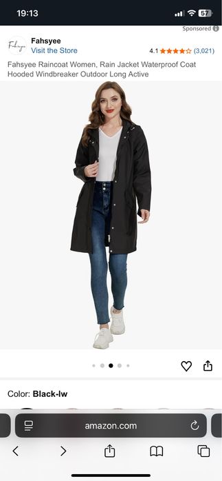 Geaca de ploaie dama