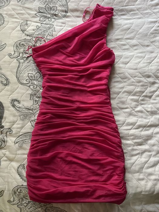 Цикламена рокля ZARA