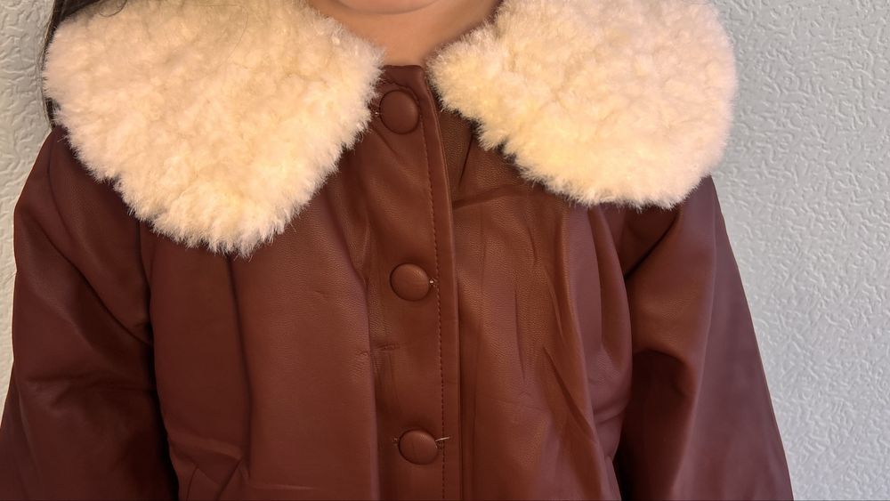 Десткая кожанка с подкладом