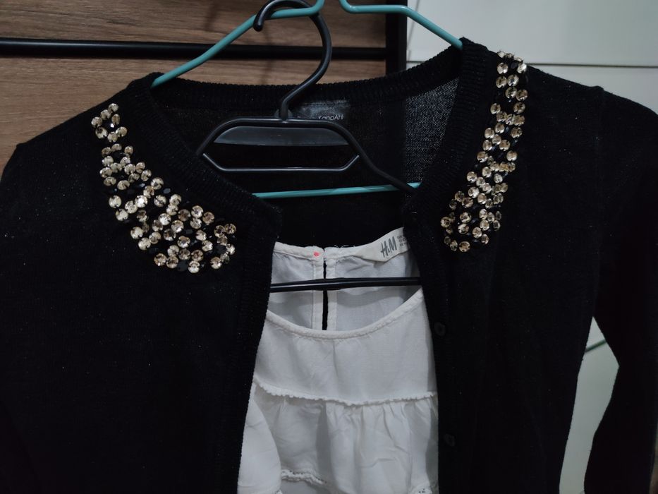 Лот от Пола, жилетка и блузка- размер 146/152