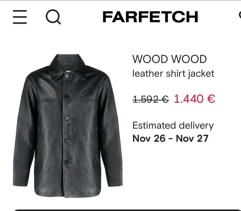 Wood Wood leather jacket