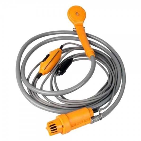 Преносим портативен къмпинг душ с помпа за автомобил 12V