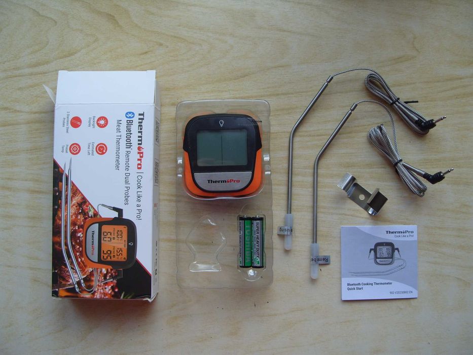 ThermoPro TP902 – Bluetooth термометър за месо и барбекю