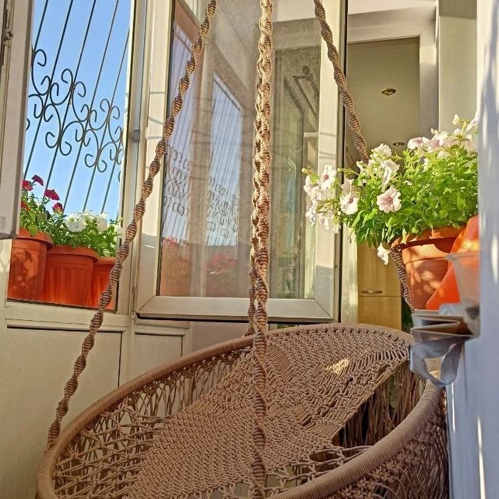 Кресло гамак макраме стиль БОХО