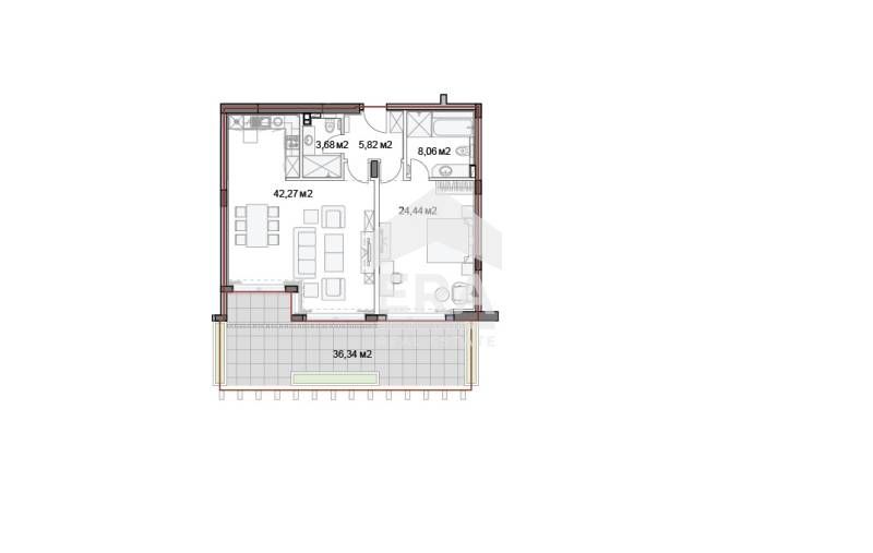 Продава се Четиристаен апартамент в к.к. Слънчев ден - 297 кв.м за 1342 €/кв.м - Снимка #6